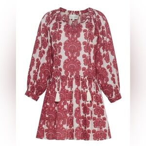 Cara Cara Red and White Patterned Dress